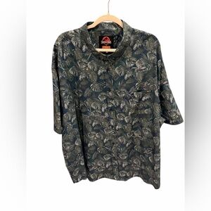 RSVLTS "Clever Girl" Jurassic Park short-sleeve button-down shirt Size 4XL